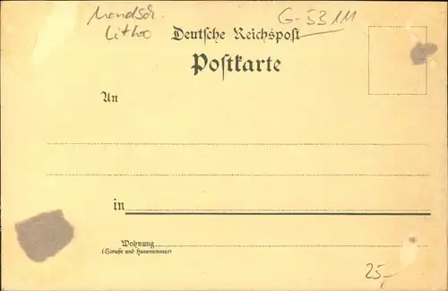 wx34215 Breslau Niederschlesien Breslau Litho Mondscheinkarte Liebichshoeh * Kategorie. Wroclaw Alte Ansichtskarten