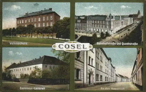 Cosel Schule Granison Lazarett Bahnhofstrasse Quadtstrasse Kaserne x