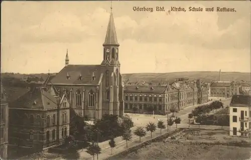 Oderberg  Bahnhof Kirche Schule Rathaus *