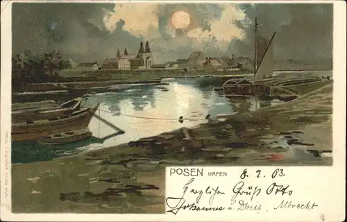 Posen Poznan Posen Hafen x / Poznan /