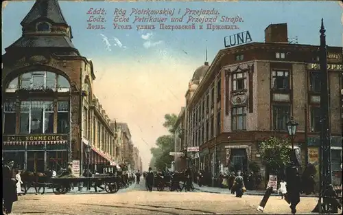 Lodz Ecke Petrikauer Przejazd Strasse Kutsche