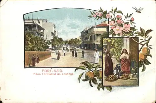 Port Said Place Ferdinand Lesseps Kutsche