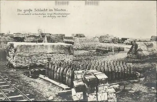Aubigny Somme die grosse Schlacht im Westen