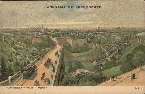 Luxembourg Luxemburg Panorama / Luxembourg /