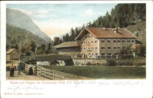 Hagen Achenwald Tirol Bruecke