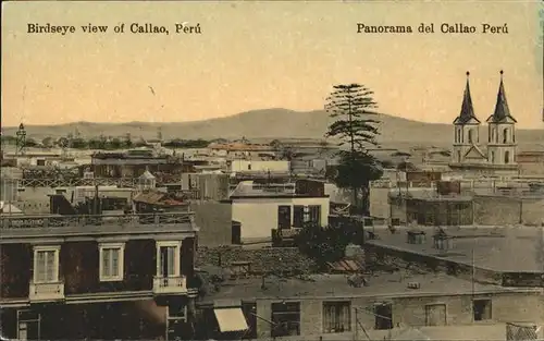 Peru Birdseye view of Callao