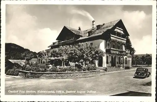 Riezlern Oesterreich Gasthof Post Kleinwalsertal Bes. A. Duffner