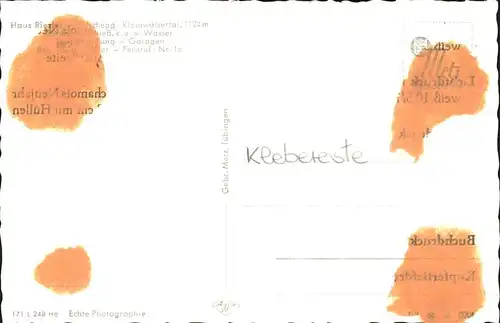 wx57546 Hirschegg Kleinwalsertal Vorarlberg Haus Riezler Kategorie. Mittelberg Alte Ansichtskarten