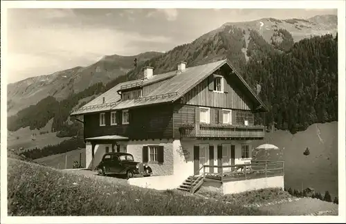 wx57590 Hirschegg Kleinwalsertal Vorarlberg Haus in der Sonne Kategorie. Mittelberg Alte Ansichtskarten