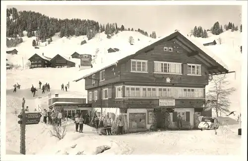 wx57728 Hirschegg Kleinwalsertal Vorarlberg Haus Edelweiss Kategorie. Mittelberg Alte Ansichtskarten