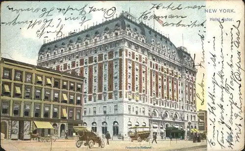 New York City Hotel Astor / New York /