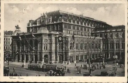 Wien Oesterreich Oper Strassenbahn  Kat. Wien