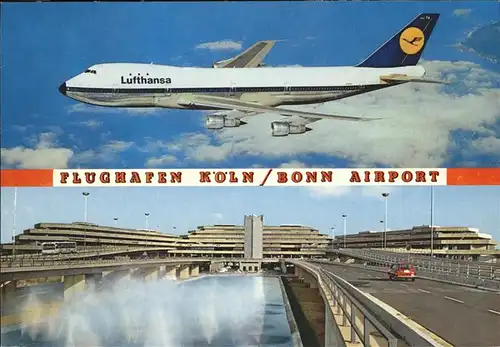 wz00468 Flughafen Airport Aeroporto Koeln Bonn Airport Lufthansa Kategorie. Flug Alte Ansichtskarten