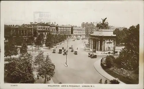 London Wellington arch Piccadilly Kat. City of London