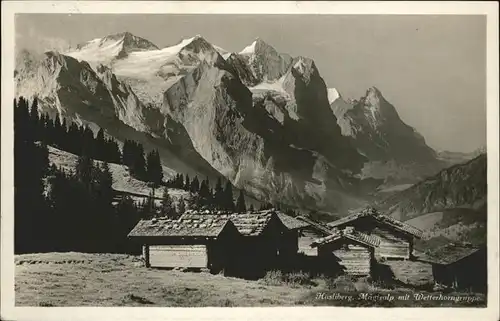 Hasliberg Wetterhornguppe
Maeglisalp Kat. Meiringen