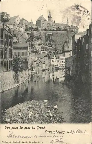 Luxemburg Luxembourg Pont du Grund / Luxemburg /