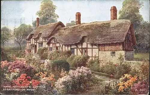 Stratford-on-Avon Anne HATHAWAYS`Cottage  Kat. Stratford-on-Avon