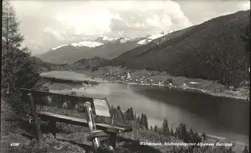 Weissensee Hoechstgelegener Alpensee Europas Kat. Weissensee