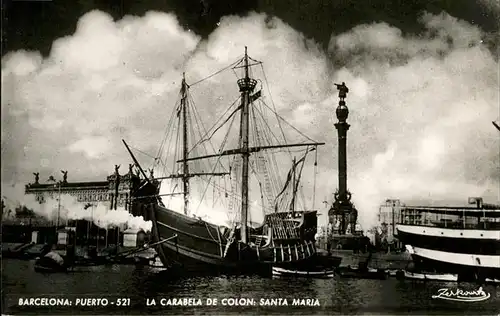 Barcelona La Carabela de Colon Santa Maria Kat. Barcelona