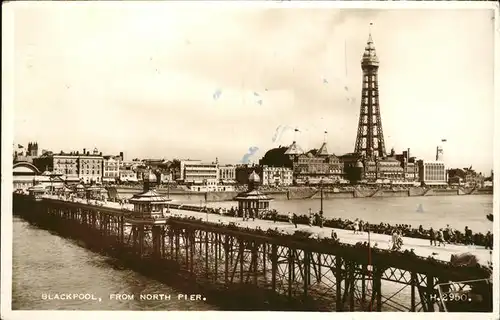 Blackpool North Pier Bruecke Kat. Blackpool