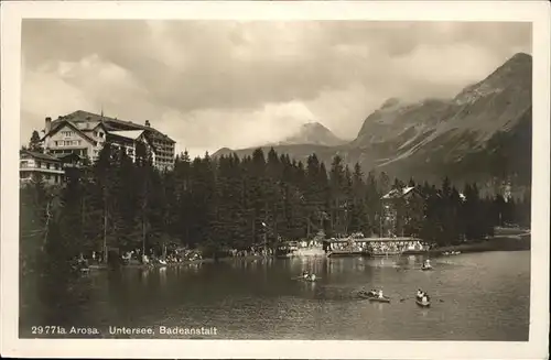 Arosa Untersee Badeanstalt Boot Kat. Arosa