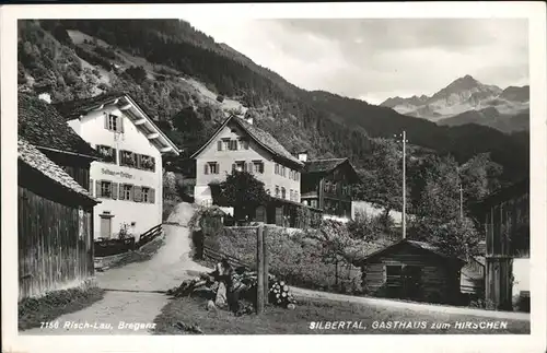 Silbertal Gasthaus Hirschen Kat. Silbertal