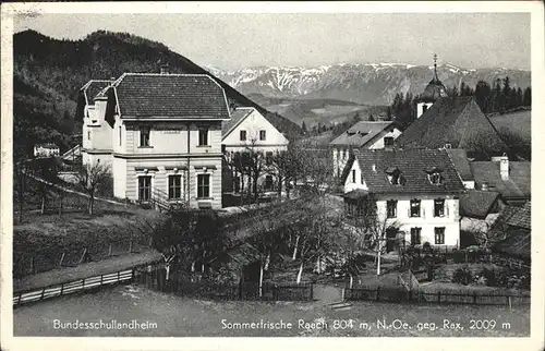 Raach Hochgebirge Bundesschullandheim Kat. Raach am Hochgebirge