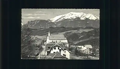 Schneeberg Oesterreich Sankt Corona