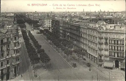 Barcelona Calle de las Cortes Catalanas Kat. Barcelona