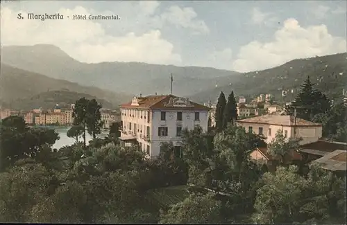 wz04397 San Margherita Hotel Continental Kategorie. Italien Alte Ansichtskarten