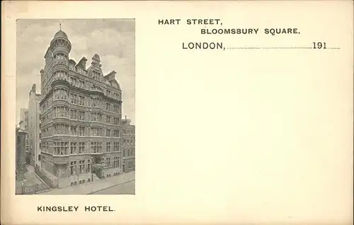London Hart Street
Bloomsbury Square Kat. City of London