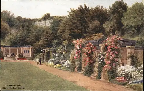 wz05407 Eastbourne Sussex Italian Gardens Kategorie. Eastbourne Alte Ansichtskarten