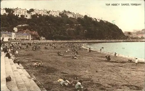 Torquay Torbay Abbey Sands Kat. Torbay