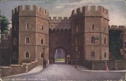wz05650 Windsor Castle Castle 
Gateway Kategorie. United Kingdom Alte Ansichtskarten