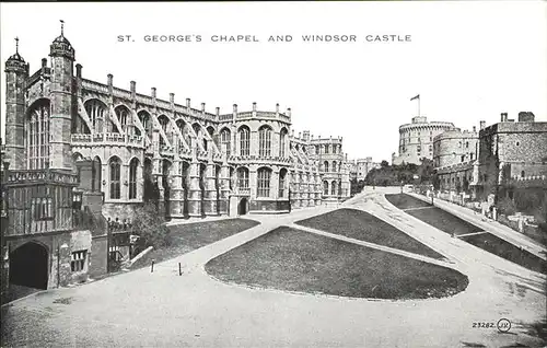 wz05655 Windsor Castle St. Georges Chapel Kategorie. United Kingdom Alte Ansichtskarten
