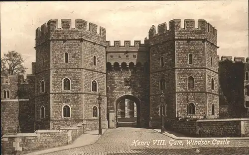 wz05664 Windsor Castle Henry VIII. Kategorie. United Kingdom Alte Ansichtskarten