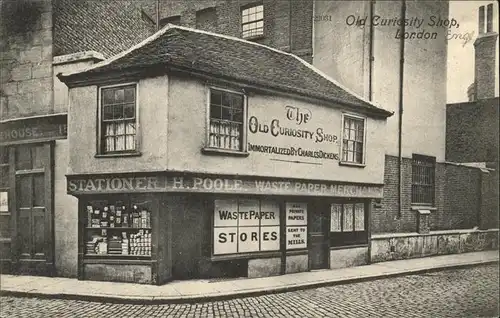 London Old Curiosity Shop Kat. City of London