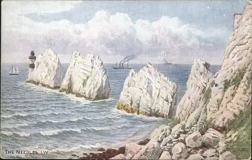 Isle of Wight UK the Needles / Isle of Wight /Isle of Wight