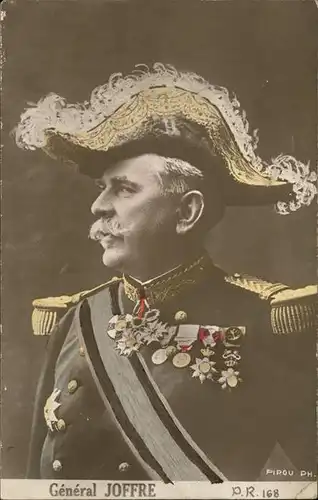 Soldatenportrait General Joffre Kat. Militaria