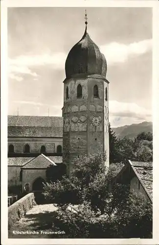 wz14963 Frauenwoerth Chiemsee Klosetrkirche Kategorie. Chiemsee Alte Ansichtskarten