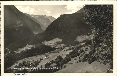 Finkenberg Tirol Panorama Kat. Finkenberg