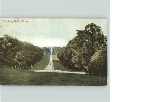 wz18007 Windsor Castle Long Walk Kategorie. United Kingdom Alte Ansichtskarten