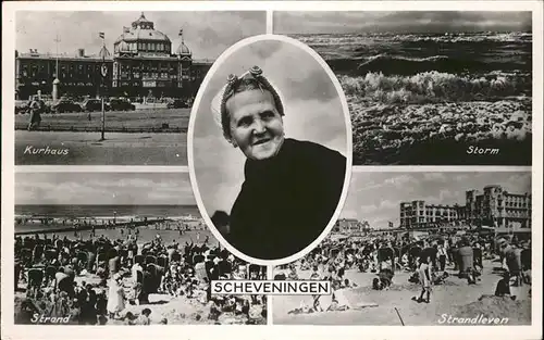 Scheveningen Strandleven Storm Kurhaus Strand Kat. Scheveningen