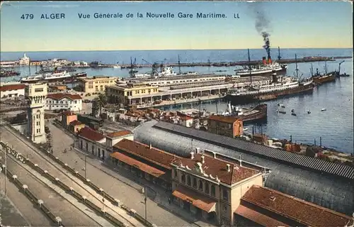 Alger Algerien Nouvelle Gare Maritime Schiff / Algier Algerien /