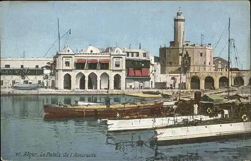 Alger Algerien Palais de Amiraute Schiff / Algier Algerien /