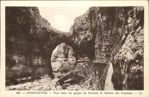 Constantine Pont dans les gorges du Rummel 
