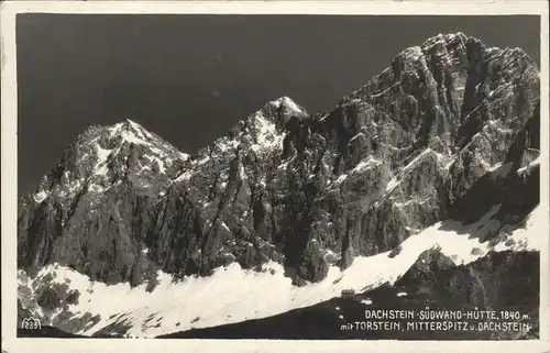 Dachstein Gebirge Suedwand Huette