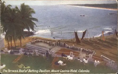 Colombo Ceylon Sri Lanka Bathing Pavilion Mount Lavinia Hotel / Colombo /