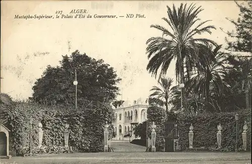 Alger Algerien Mustapha Superieur Palais Ete du Gouverneur / Algier Algerien /
