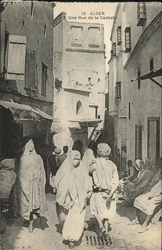Alger Algerien Unr Rue de la Casbah / Algier Algerien /